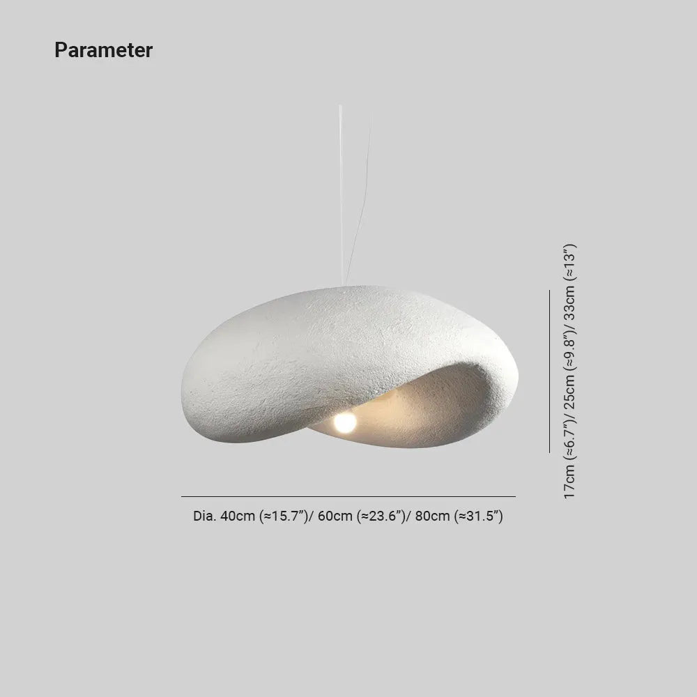 Cosmo Modern Cloud-shape Wabi Sabi Style Pendant Light-Neutral Decor