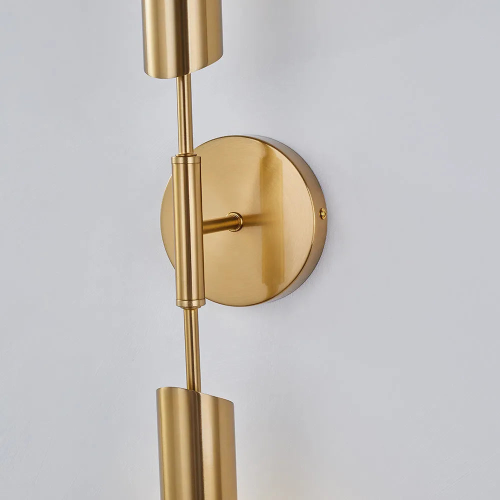 Zorva Wall Lamp Luxury Double-head Golden Scabbard-Neutral Decor