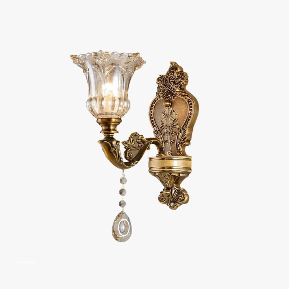 Calixo Wall Lamp Vintage Flor /Glass Gold-Neutral Decor