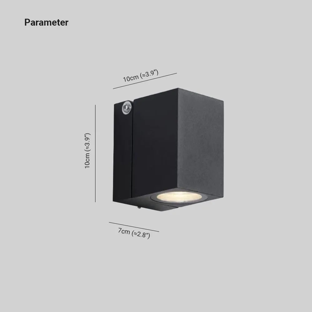 Lyris Wall Lamp Modern Outdoor Rotatable Spotlight Black-Neutral Decor
