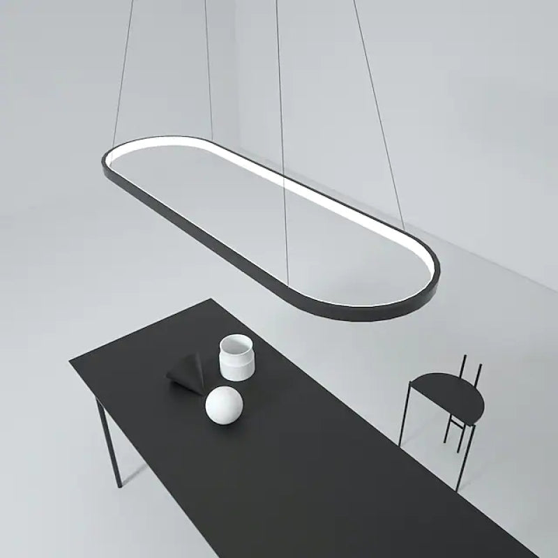 Avenor Minimalist Oval Interior Hanging Pendant Light-Neutral Decor