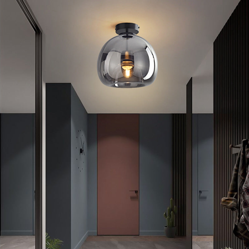Laru Glass Semi-Flush Mount Ceiling Light/Pendant Light-Neutral Decor