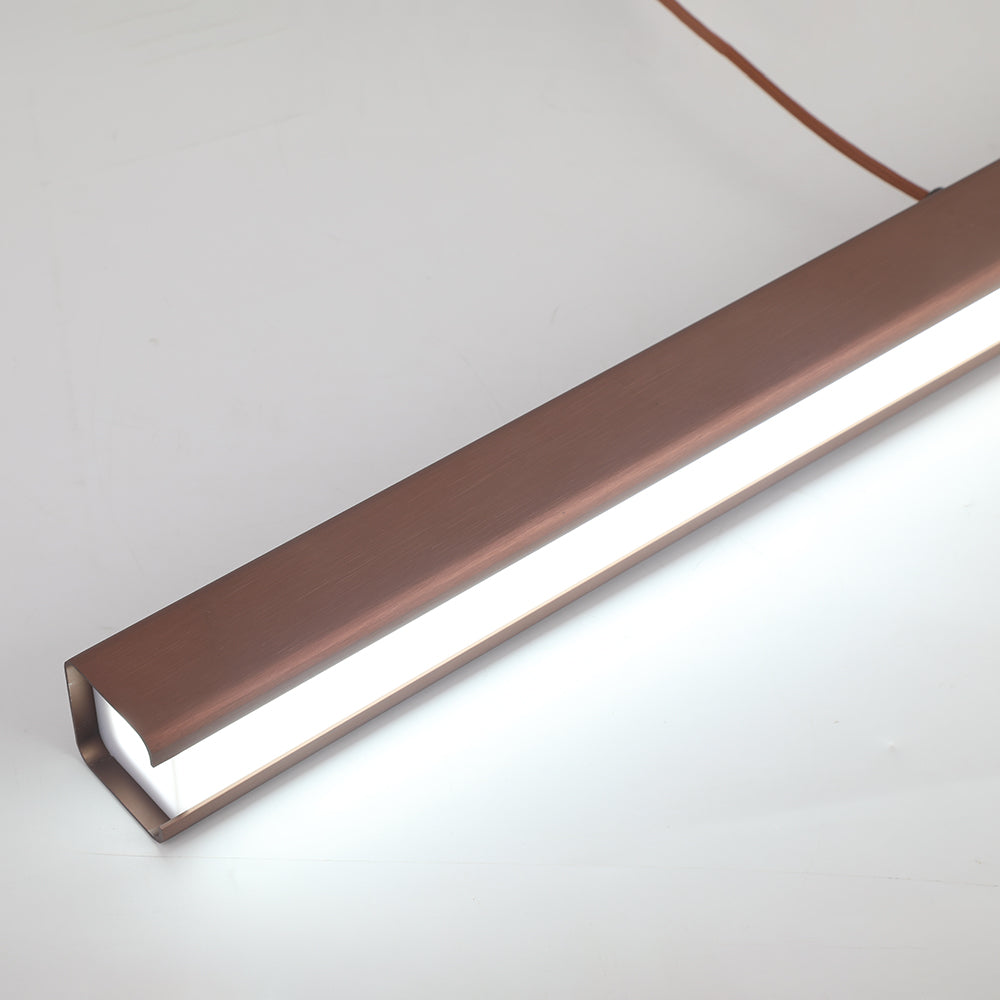 Lerin Modern Linear LED Pendant Light Black/Brown-Neutral Decor