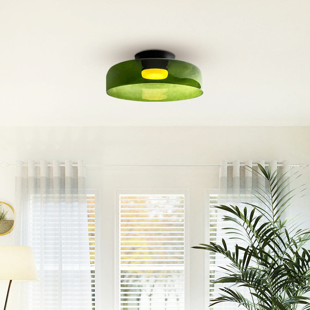 Rugogalu Modern Simple Creative Glass Flush Mount Ceiling Light