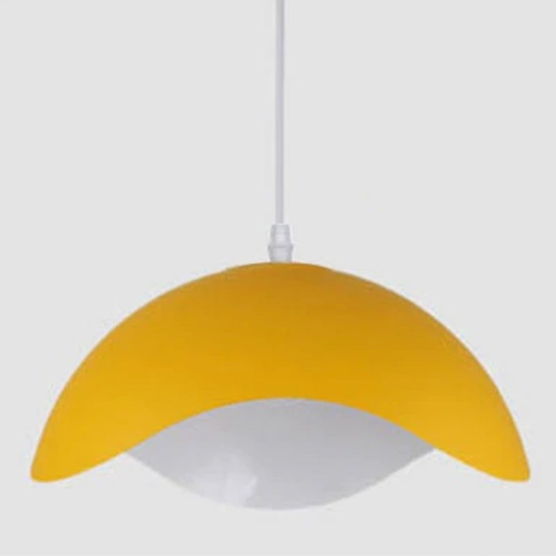 Hobokik Colorful Shade Single Pendant Lights, Wood & Metal