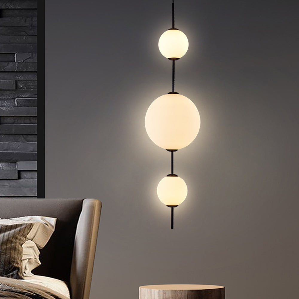 Dopisut Creative Ball Pendant Light, Metal & Glass, 3 Styles