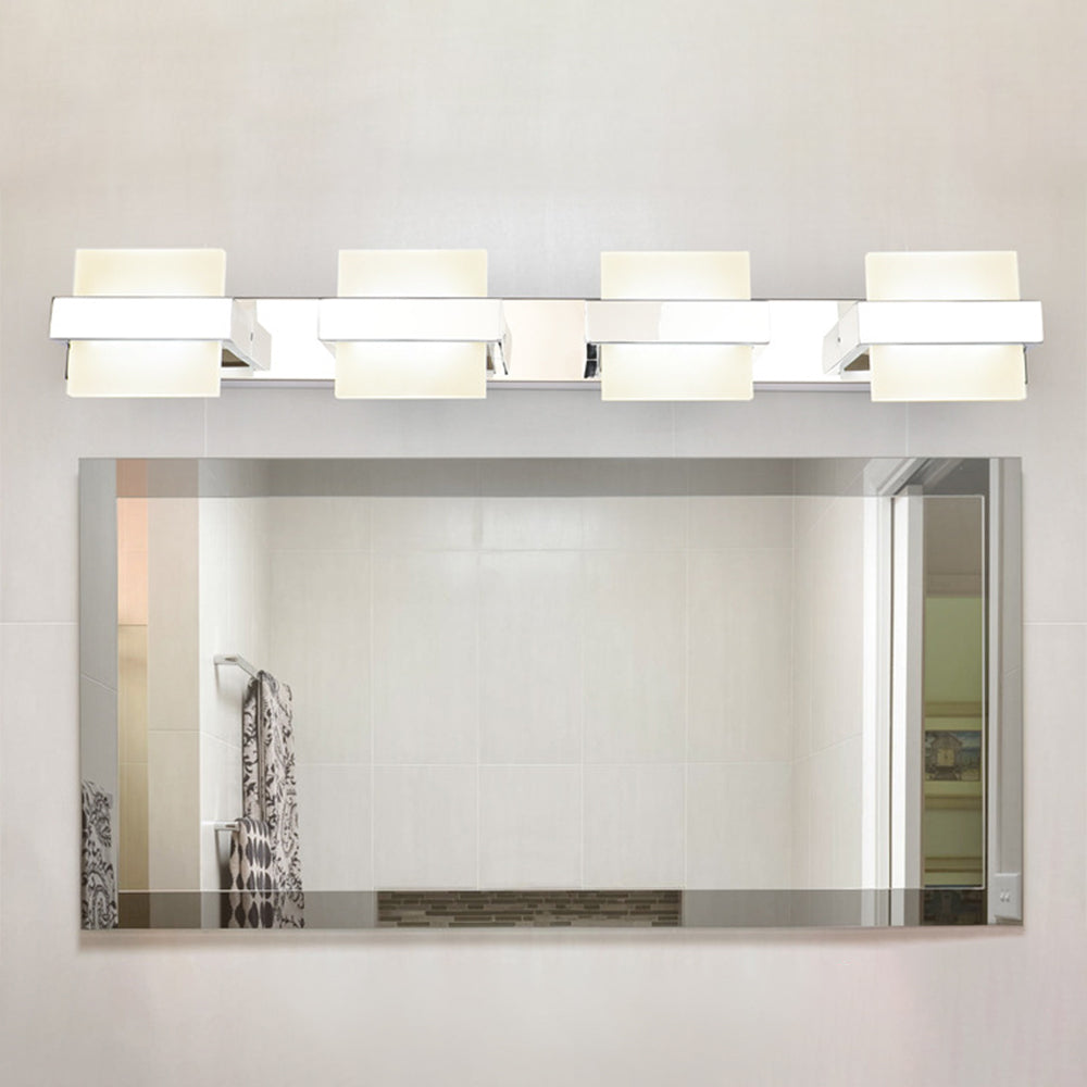 Nonapar Modern Lantern Metal/ Wall Lamp, Silver