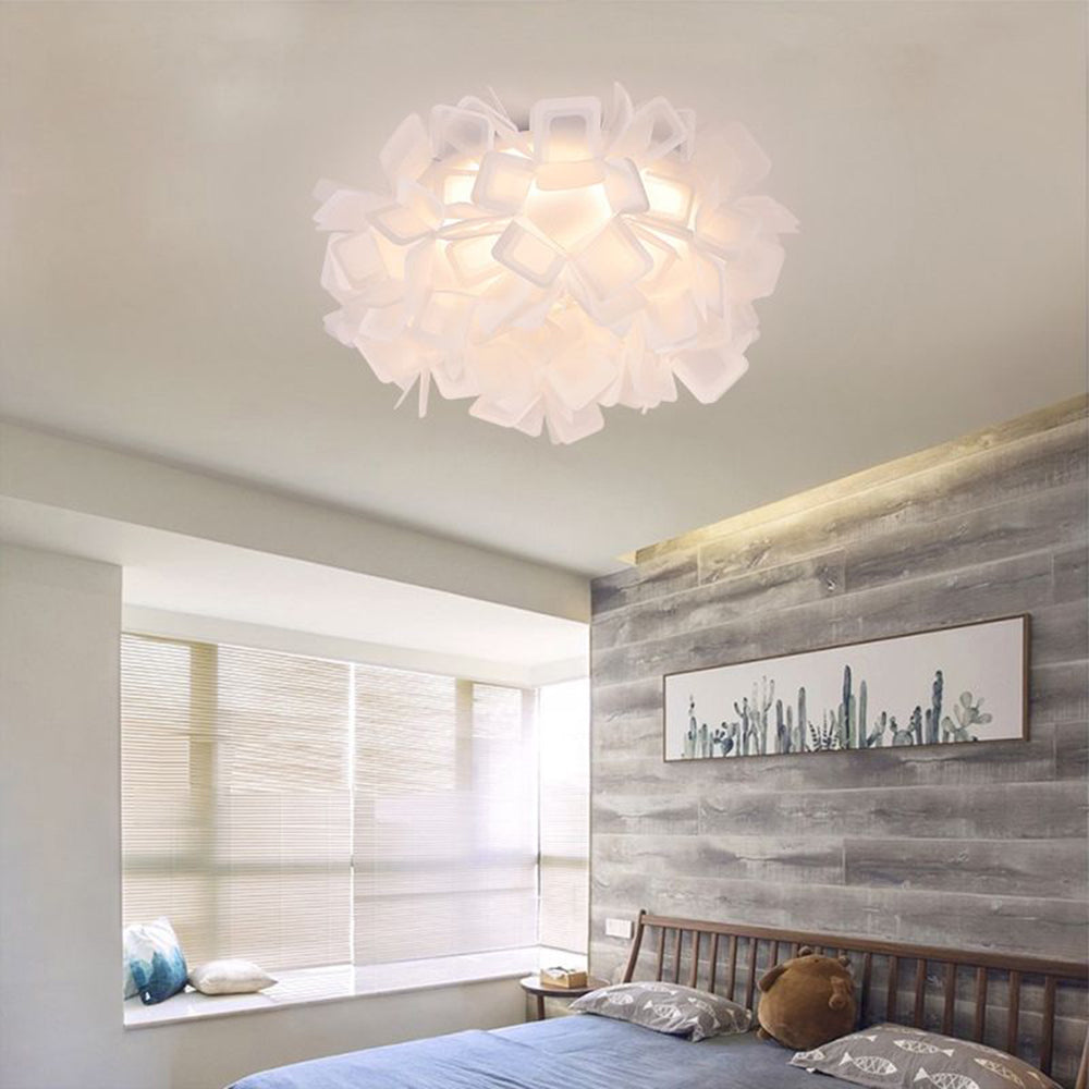 Femiduna Art Deco Flower Flush Mount Ceiling Light 7 Colours