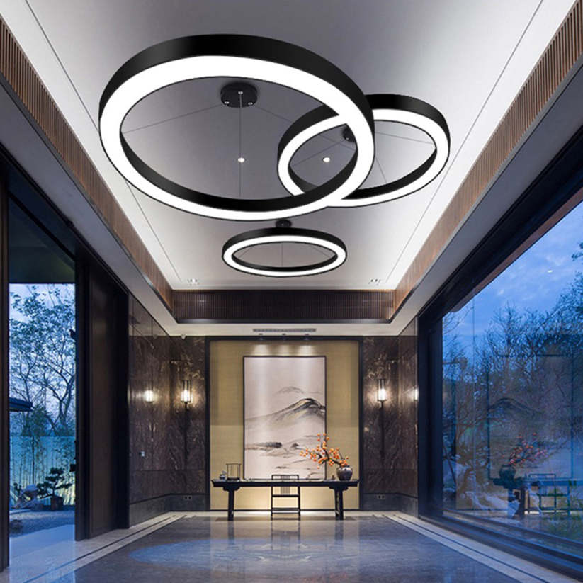 Gilutis Minimalist Ring Pendant Light, Bedroom
