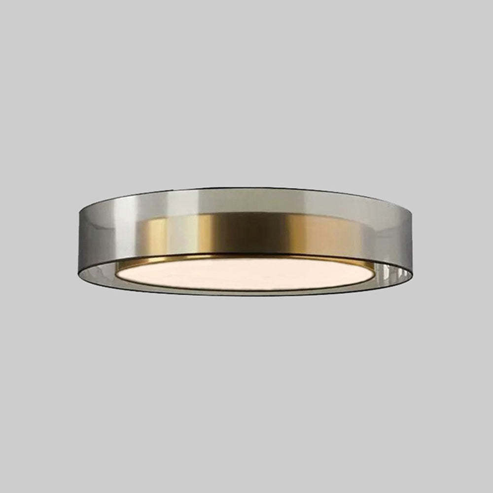 Vomalum Nordic Modern Round LED Flush Mount Ceiling Light, Gold Copper