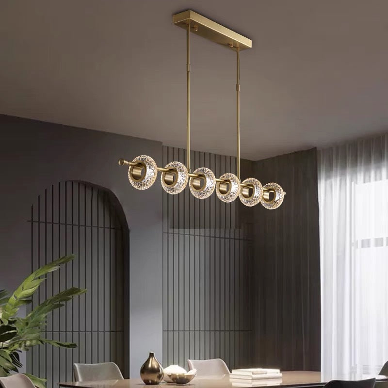 Fasodud Modern Luxury metal/Glass Pendant Light, Gold