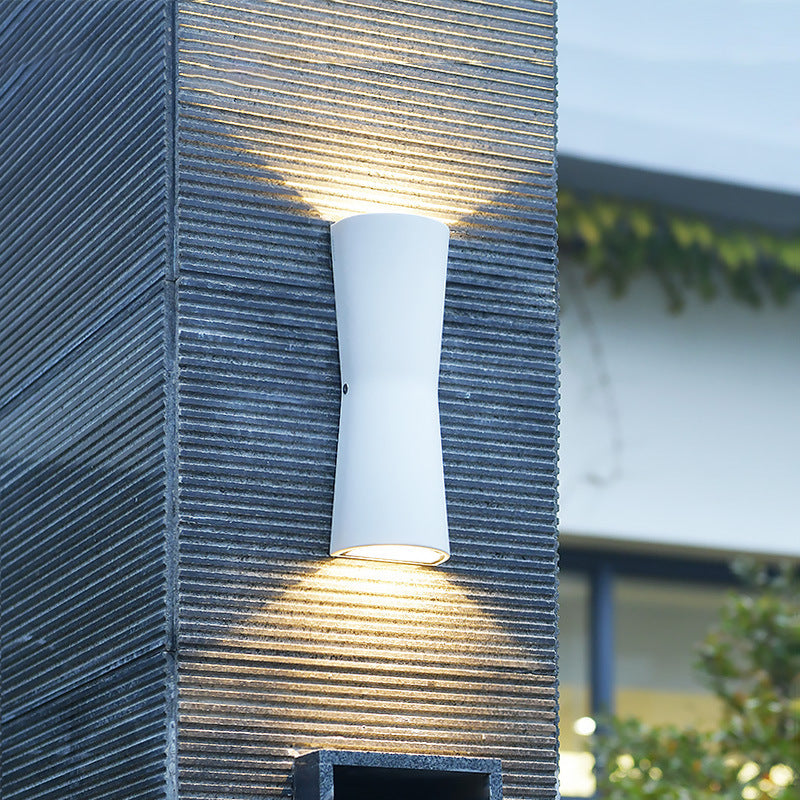 Arkyn Minimalist Torch Outdoor Wall Lamp Waterproof, Black/White-Neutral Decor