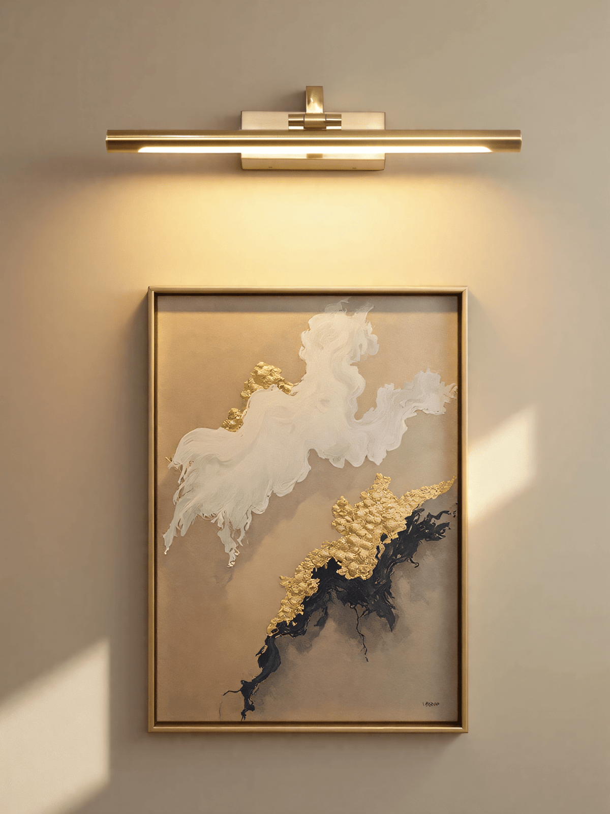 Geth Gold Frame Rechargeable Wall Light