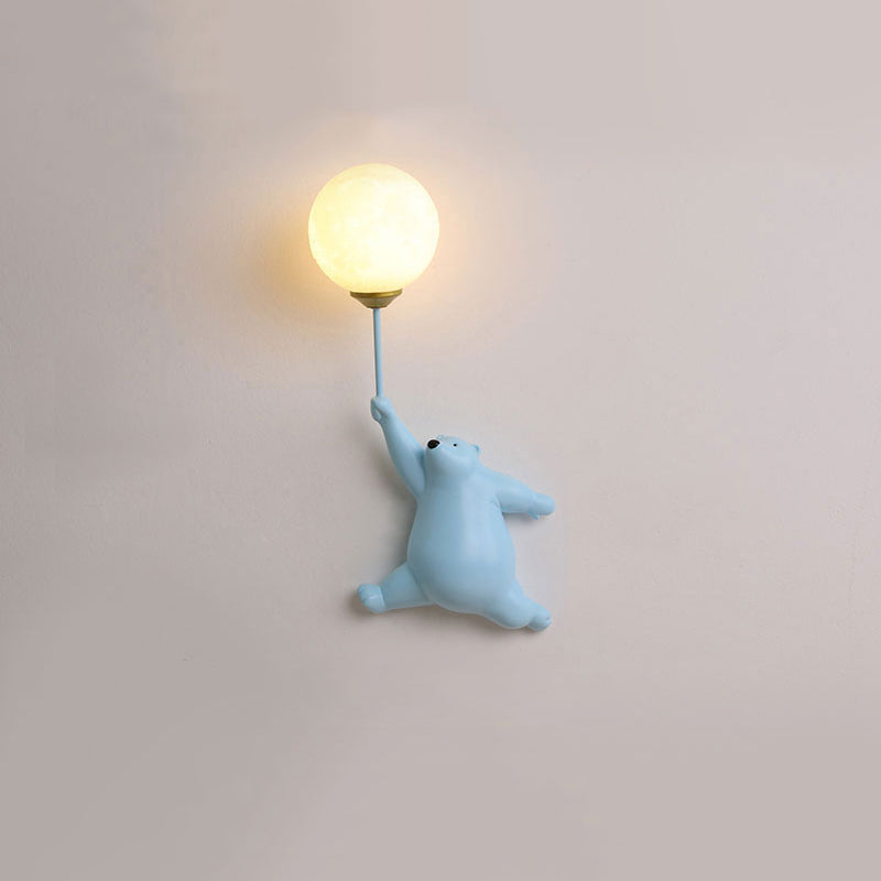 Dio Bear Balloon Wall Reading Lamp-Neutral Decor