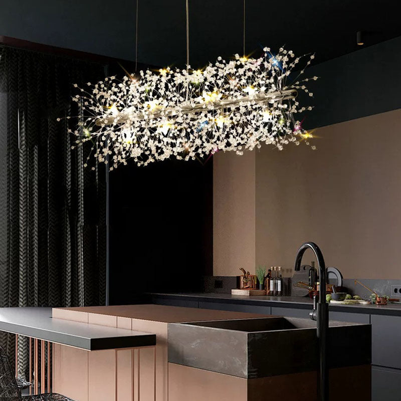 Jinatem Creative Art Chandelier Crystal Pendant Light for Dining Room
