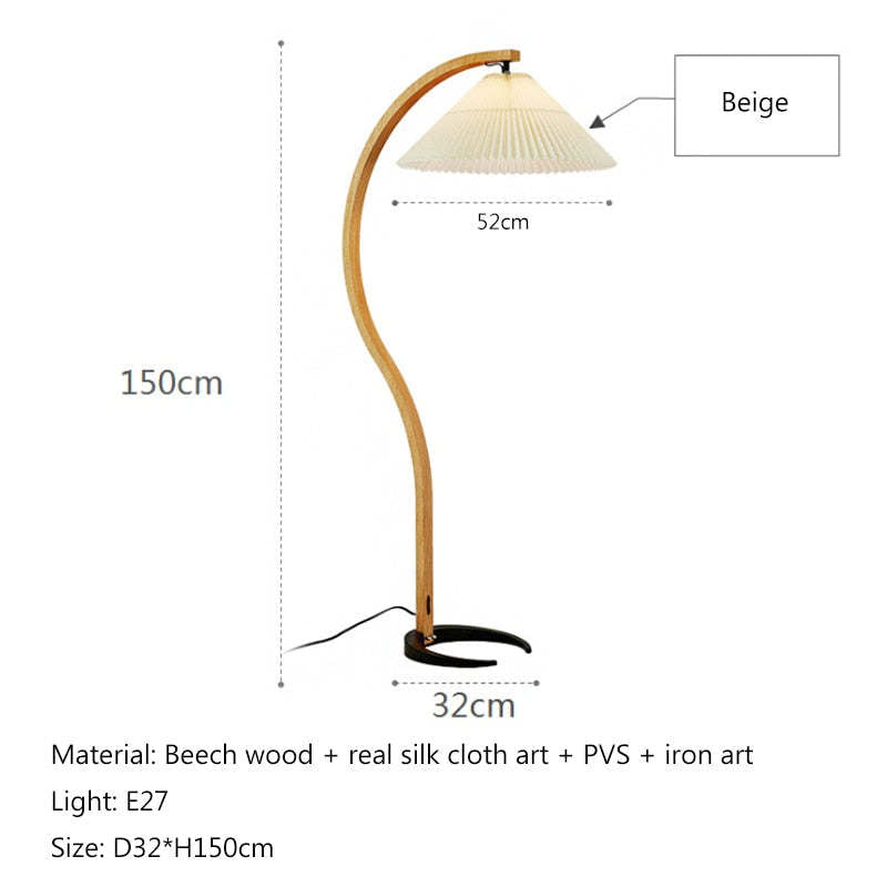 Punubak Unique LED Floor Lamp, Wood/Metal, Living Room