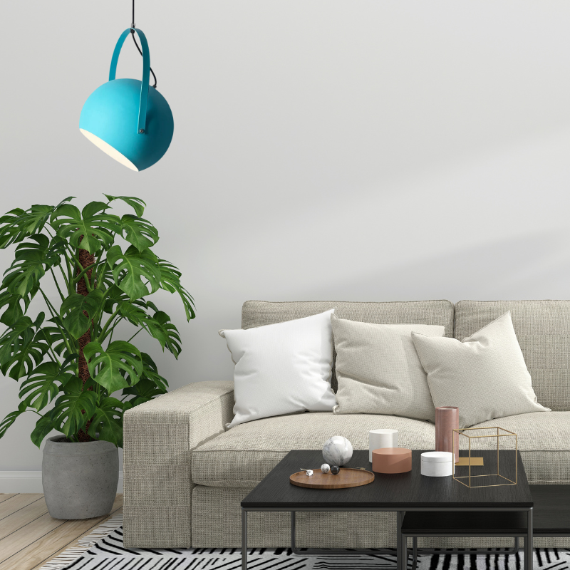 Gukugod Colorful Art Deco Pendant Light, Spherical, Bedroom