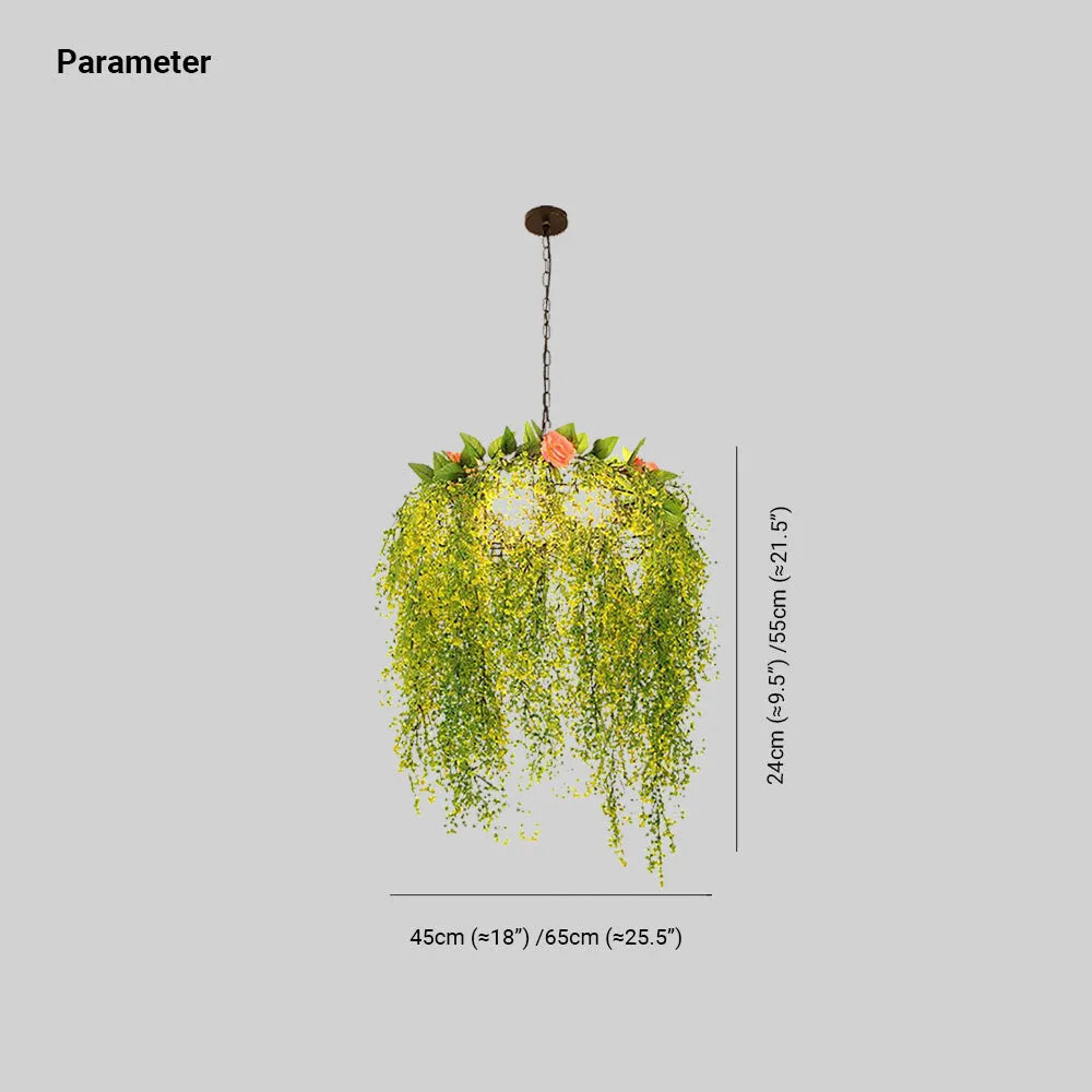 Venagomu Art Natural Plant/Flower Decor Pendant Light Living Room