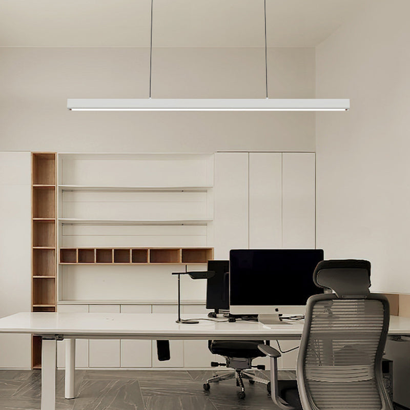 Eron Minimalist Classic Black & White Linear Pendant Light-Neutral Decor