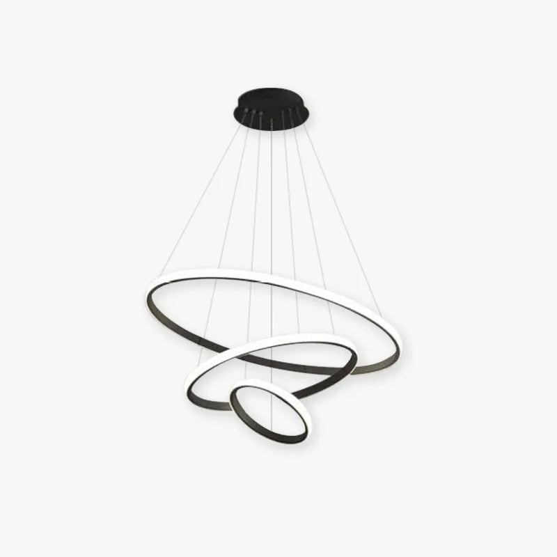 Tavonex Modern Ring Pendant Light, 2/3/4 Rings-Neutral Decor