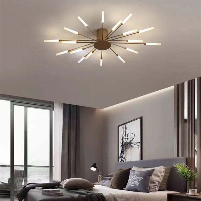 Kovon Flush-Mount Ceiling Light Fireworks, Black/Gold-Neutral Decor