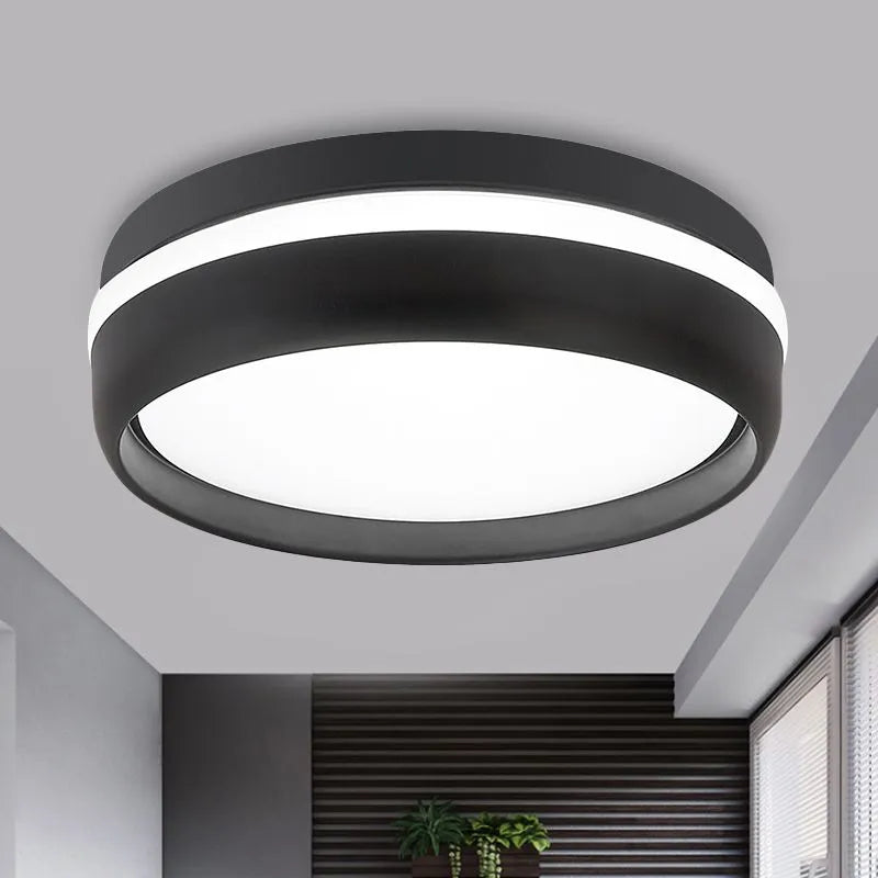 Lenior Ceiling Light Black Round-Neutral Decor