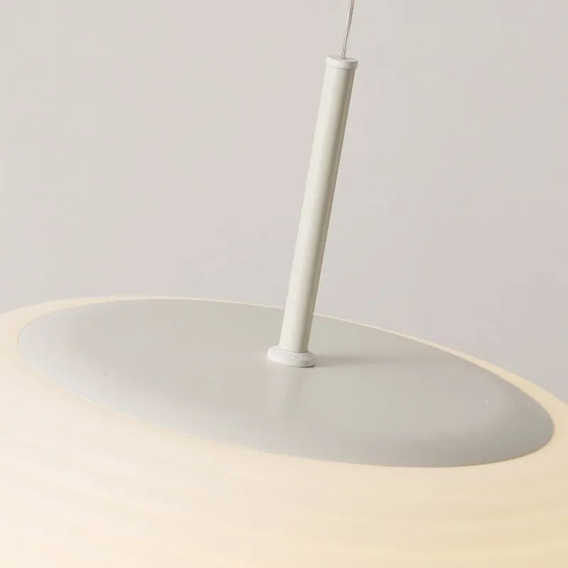 Zoriel Pendant Light White Glass Drum Shape-Neutral Decor