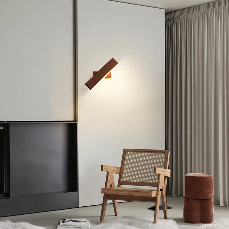 Lirel Rectangular Rotatable Wall Lamp-Neutral Decor