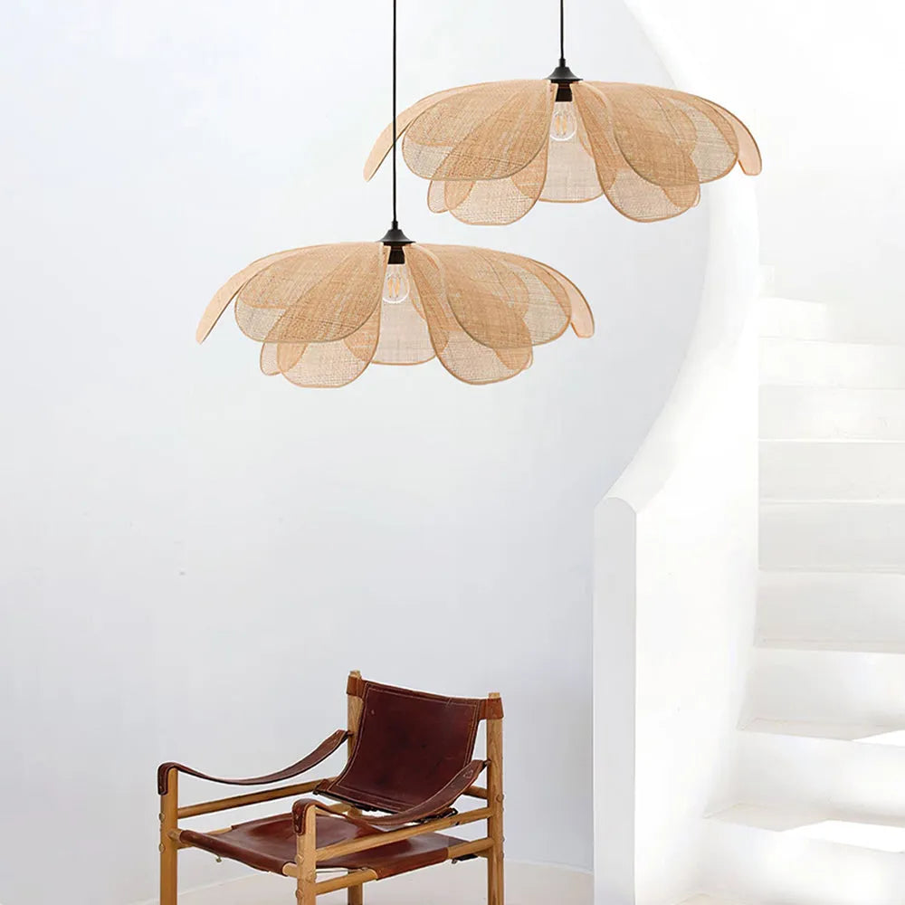 Seli Handmade Pendant Light, Rattan/Willow Weave-Neutral Decor