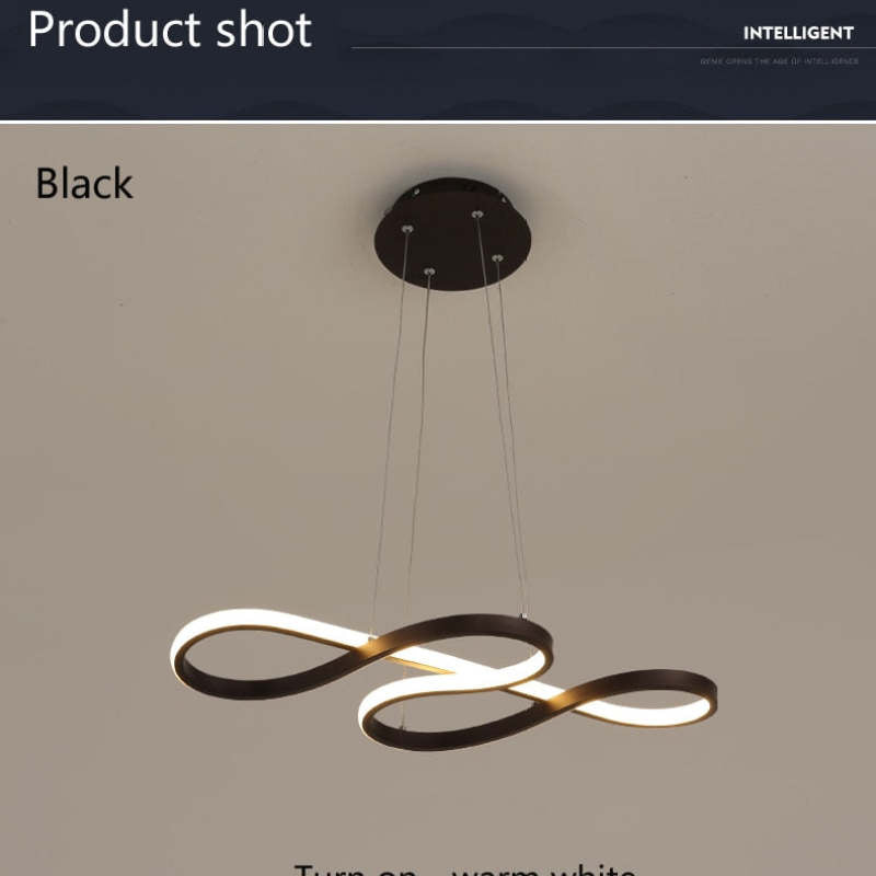 Nerin Musical Note Pendant Light, Black & Gold-Neutral Decor