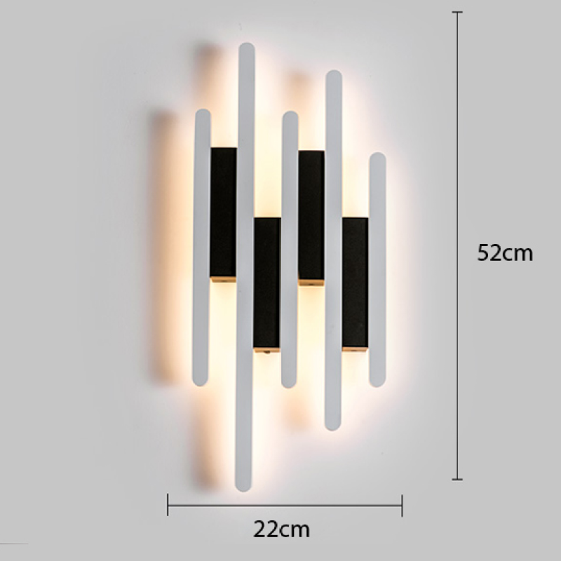 Bubemir Industrial Black & White Wall Lamp, 2 Styles