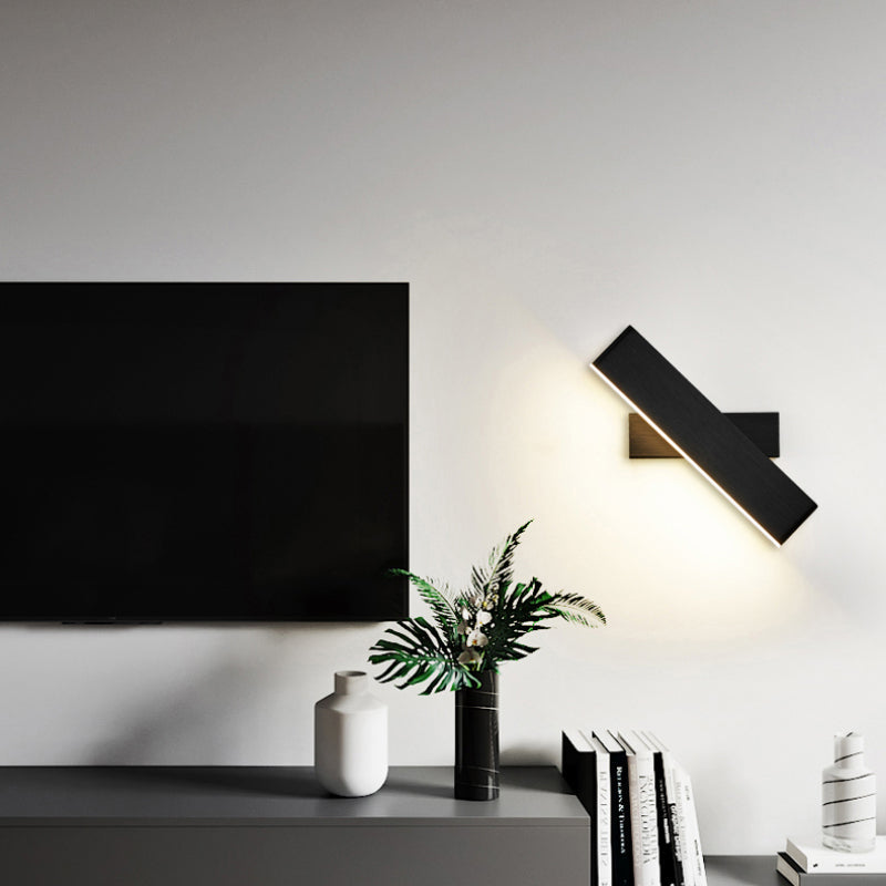 Lirel Rectangular Rotatable Wall Lamp-Neutral Decor