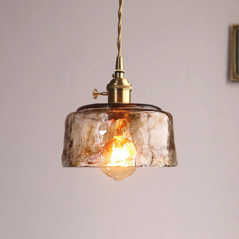 Evin Pendant Light Glass&Brass-Neutral Decor