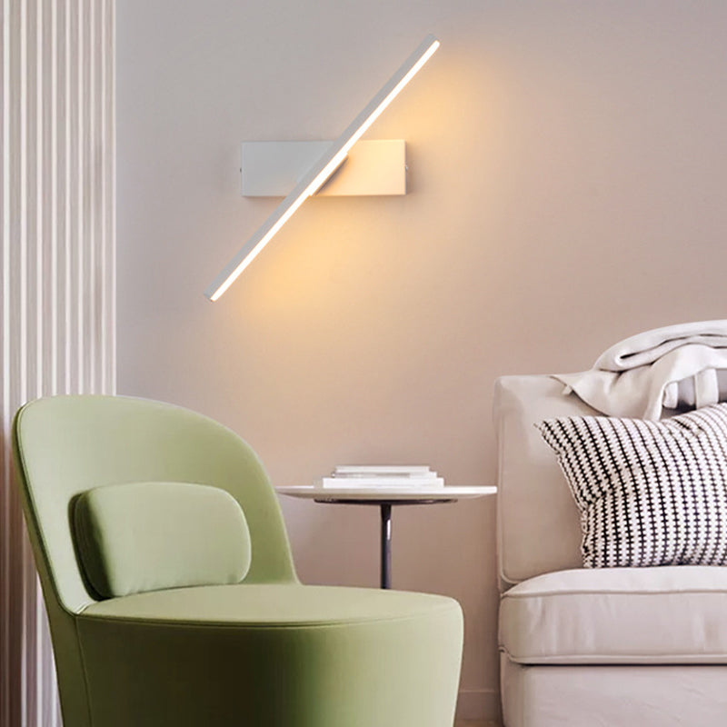 Darin Rotatable Wall Lamp for Bedroom, Black/White-Neutral Decor
