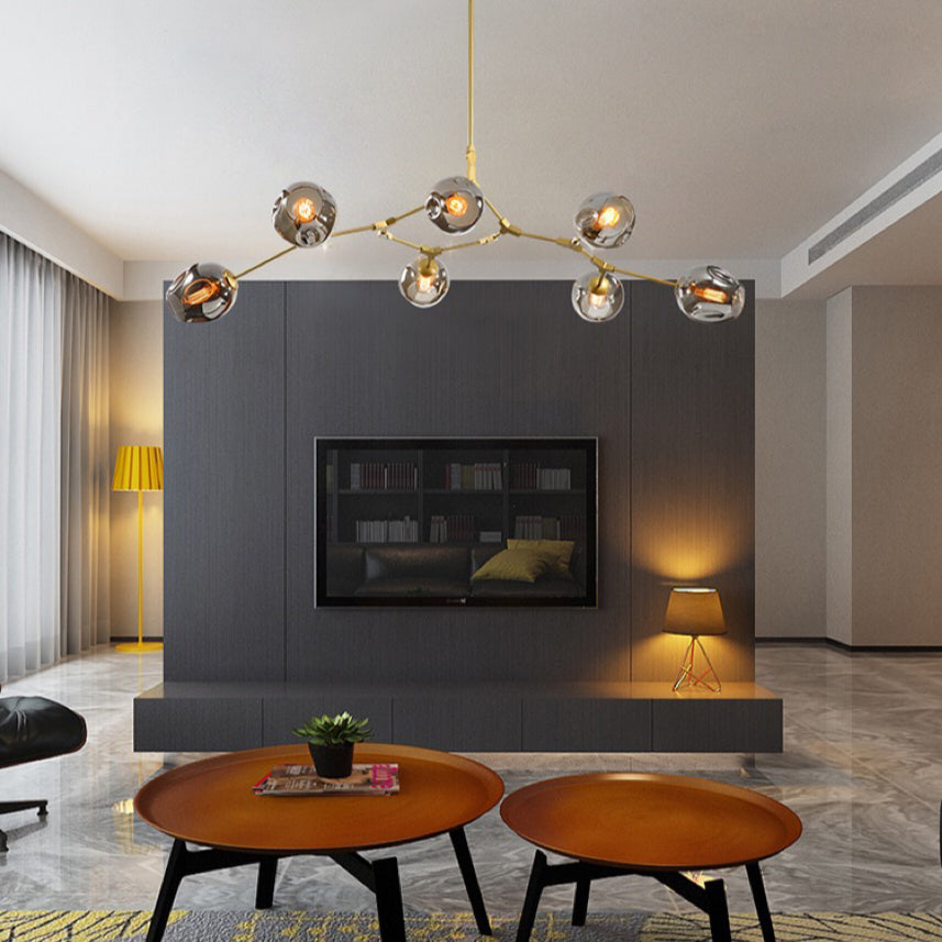Zerin Nordic Modern Glass Pendant Light Clear Bubble-Neutral Decor