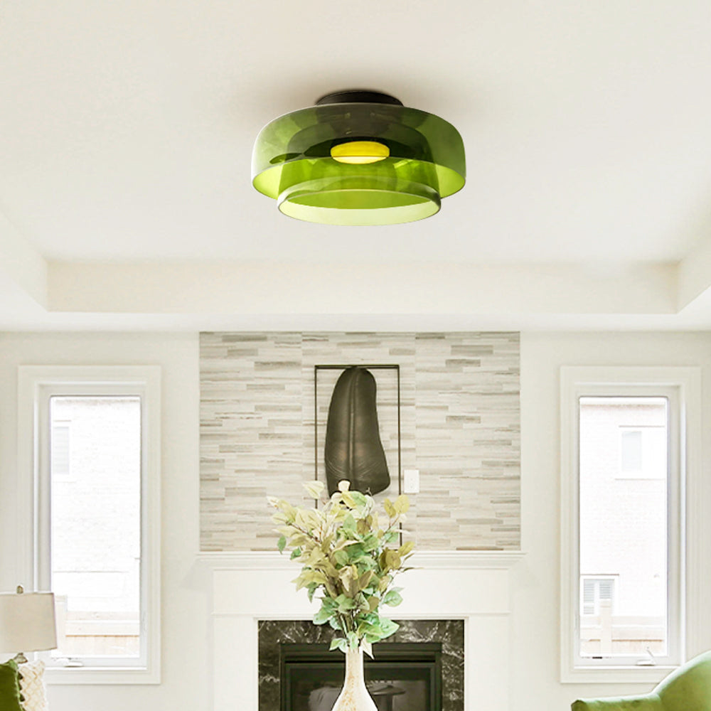 Rugogalu Modern Simple Creative Glass Flush Mount Ceiling Light
