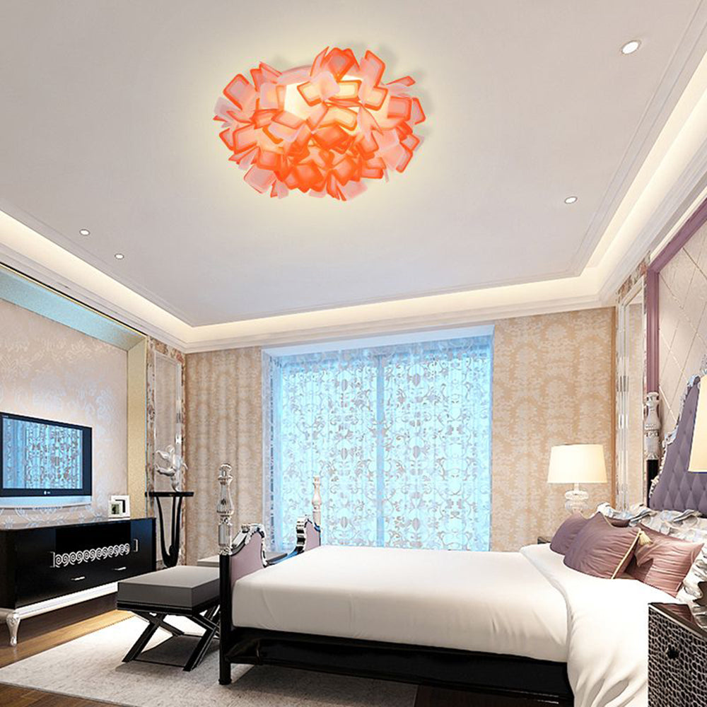 Femiduna Art Deco Flower Flush Mount Ceiling Light 7 Colours