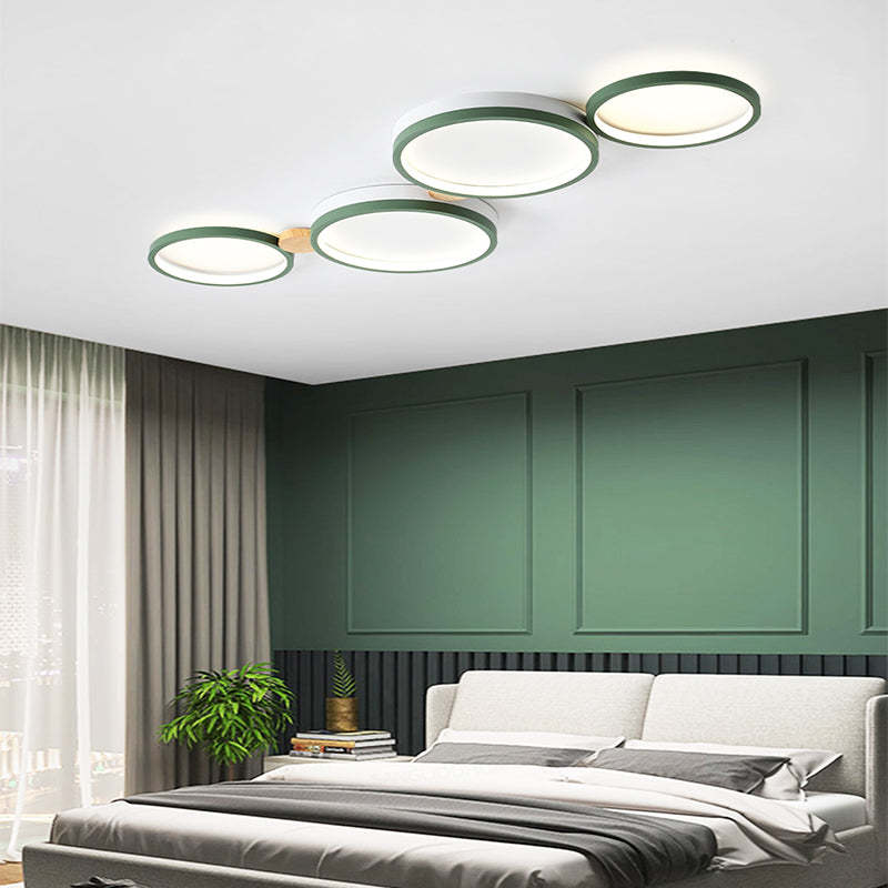 Famitok Round Flush Mount Ceiling Light 3 Colour 3/4/5/6/7 Heads