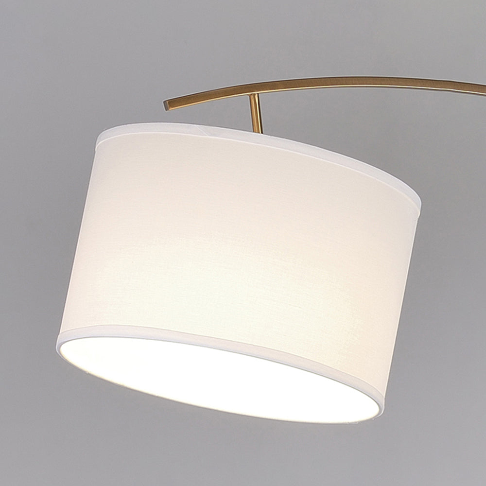 Hipituk Floor Lamp 3 Color Temperature Switchable, Artificial Fabric/Metal