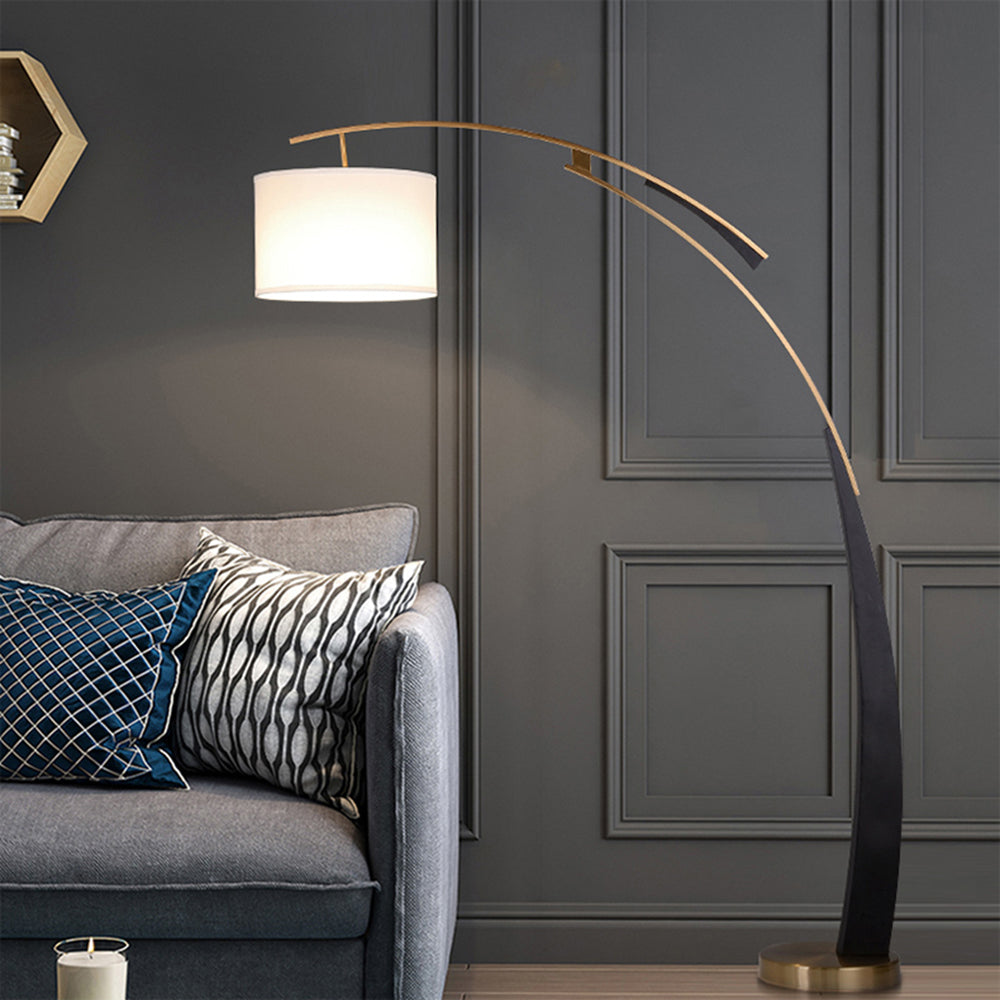 Hipituk Floor Lamp 3 Color Temperature Switchable, Artificial Fabric/Metal