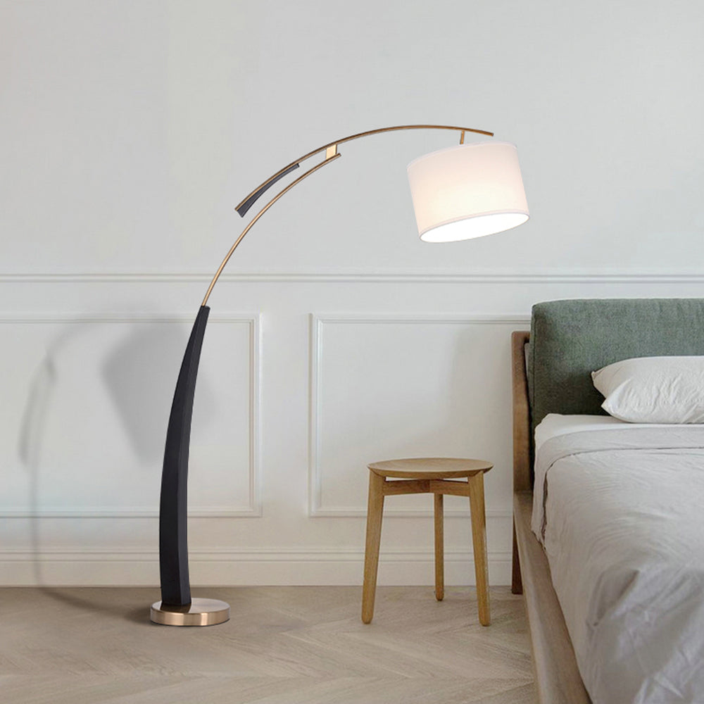Hipituk Floor Lamp 3 Color Temperature Switchable, Artificial Fabric/Metal