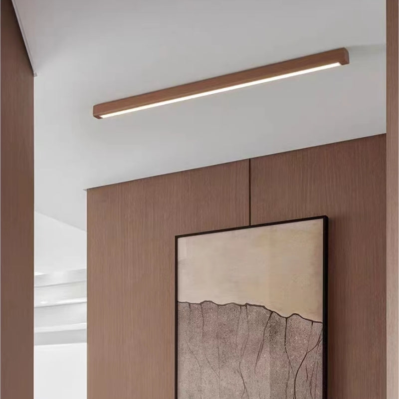 Tatokil Linear Slim Ceiling Light, Wood