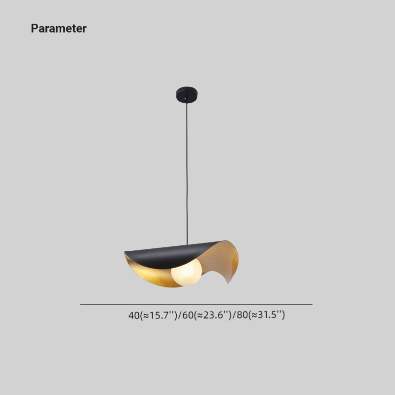 Fedemil Modern Nordic Minimalist Metal/Marble Pendant Light, Black