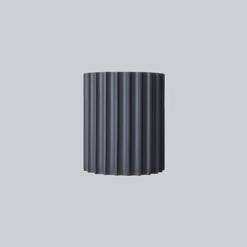 Orvian Wall Lamp Semi-cylindrical Resin-Neutral Decor