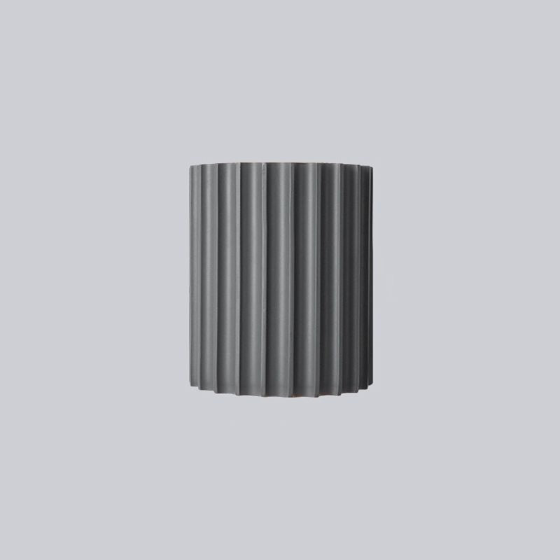 Orvian Wall Lamp Semi-cylindrical Resin-Neutral Decor