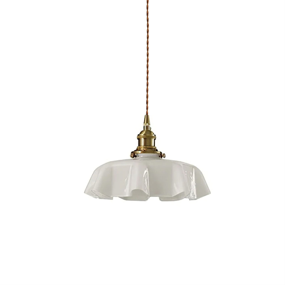 Sepalom Farmhouse Ruffled Pendant Light