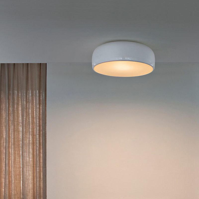 Febagin Modern Dish Shaped Metal Ceiling Light, Black/White
