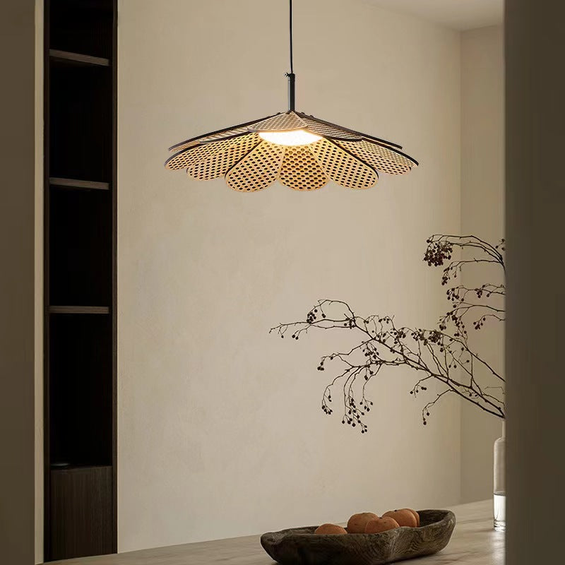 Vokipod Vintage LED Pendant Light Walnut Wood Bedroom/Bar/Tea Room
