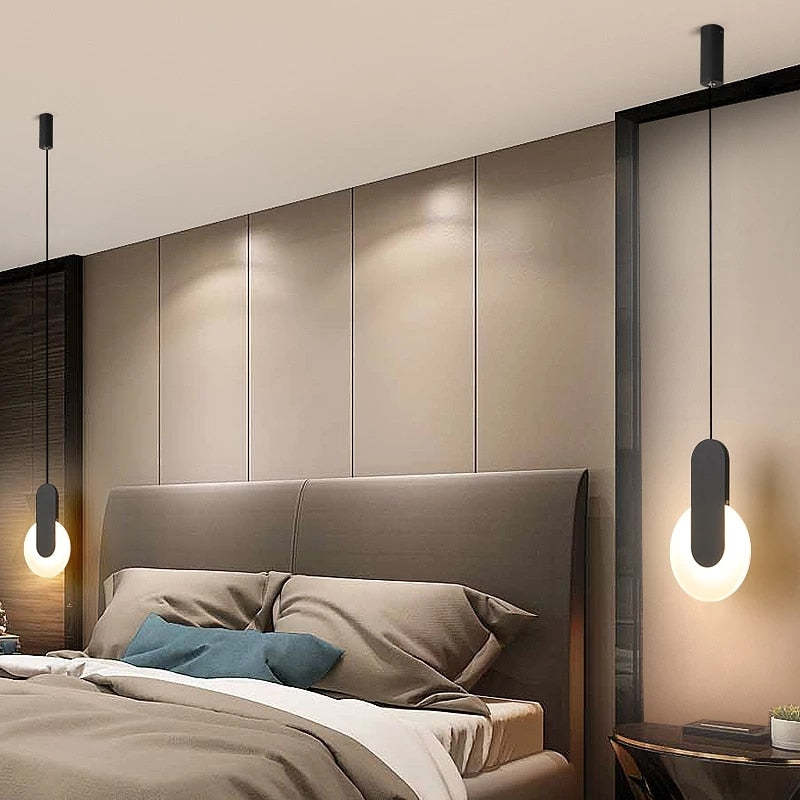 Kori Modern LED Pendant Light Black/White Living Room-Neutral Decor