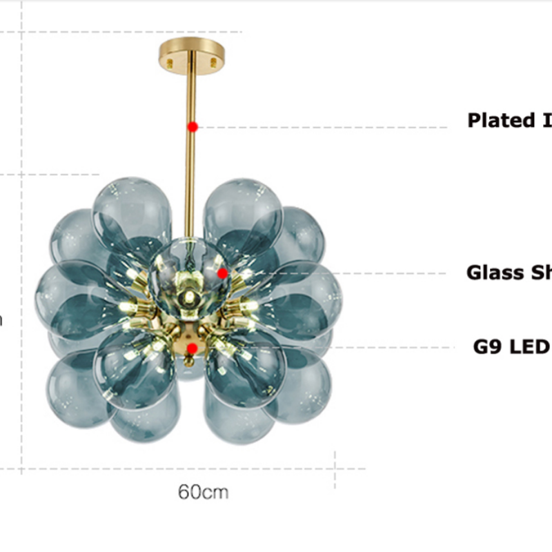 Lilosit Chic Clustered Glass Bubble Pendant Light